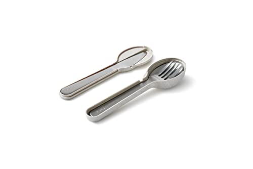 Lekue 3 Piece Stainless Steel Travel Cutlery Set