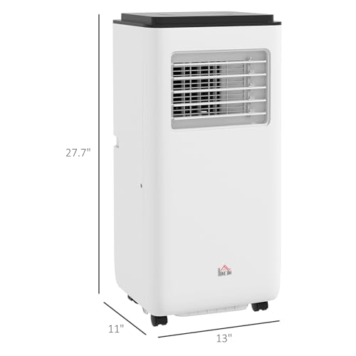 HOMCOM 8000 BTU Portable 5-in-1 Air Conditioner, White