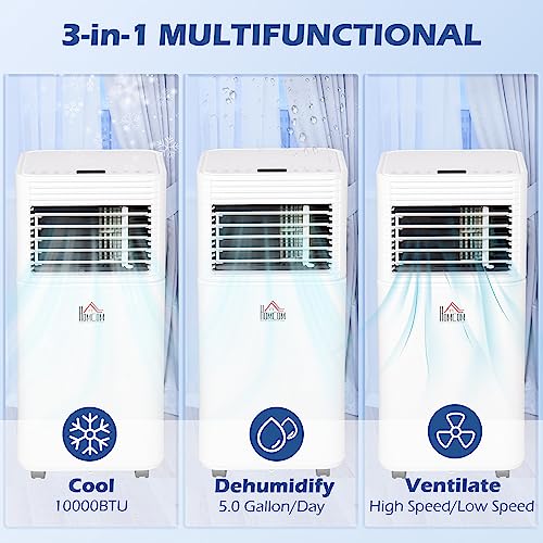 HOMCOM 10000 BTU Portable Air Conditioner: 3-in-1 Unit
