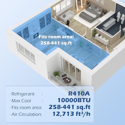 HOMCOM 10000 BTU Portable Air Conditioner: 3-in-1 Unit