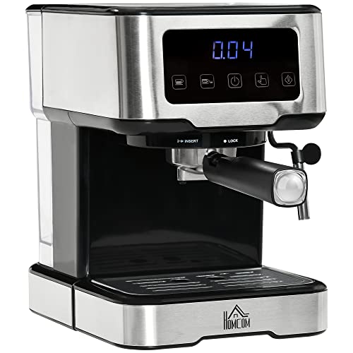 HOMCOM 15-Bar Espresso Machine with Milk Frother