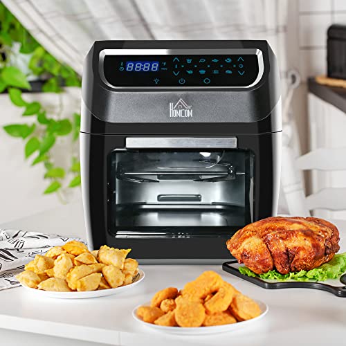HOMCOM 12 QT 8-In-1 Air Fry Countertop Oven