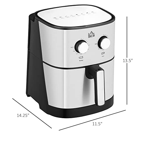 HOMCOM 6.9 Quart Air Fryer Oven with 360° Circulation