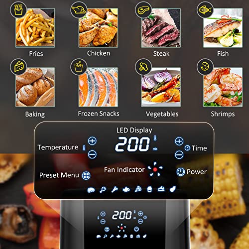 HOMCOM 4.7Qt Air Fryer with 4-in-1 Functions