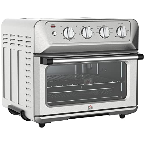 HOMCOM 7-In-1 Air Fryer Toaster Oven, 21QT