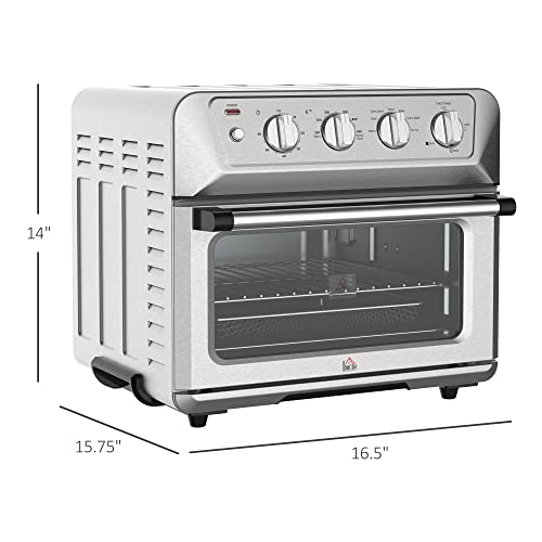 HOMCOM 7-In-1 Air Fryer Toaster Oven, 21QT