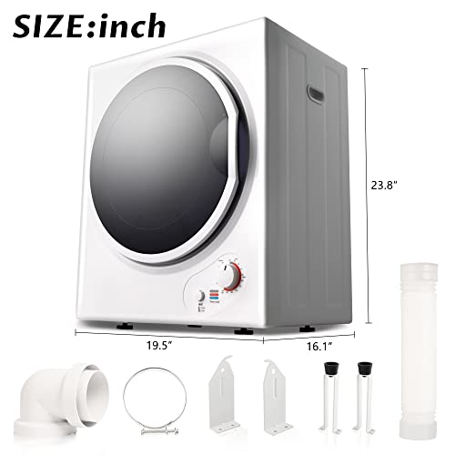 Merax Electric Clothes Dryer with Stainless Steel Tub