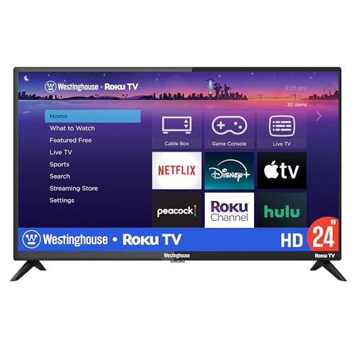 24" Westinghouse Roku Smart TV HD LED, Wi-Fi, Apple HomeKit