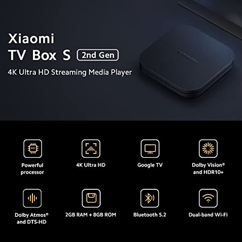 Xiaomi TV Box S 2nd Gen 4K Google Player