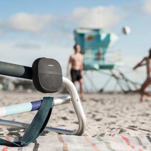 Small Portable Waterproof Bluetooth Speaker with Microphone in Black