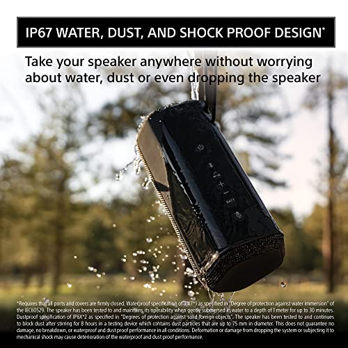 Sony X-Series Wireless Portable Bluetooth Speaker, IP67 Waterproof