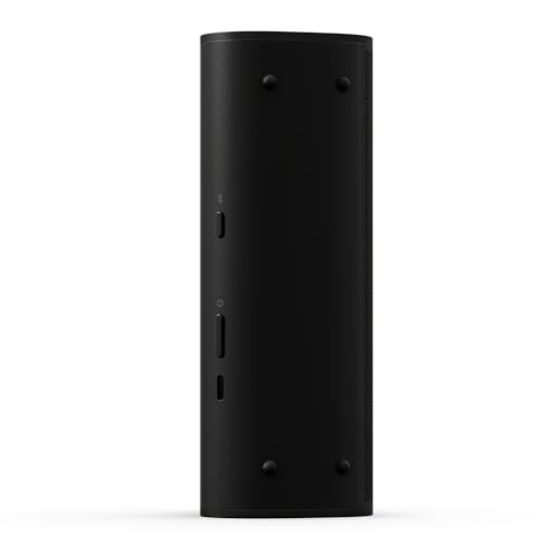 Black Sonos Roam 2: Portable Waterproof Bluetooth Speaker