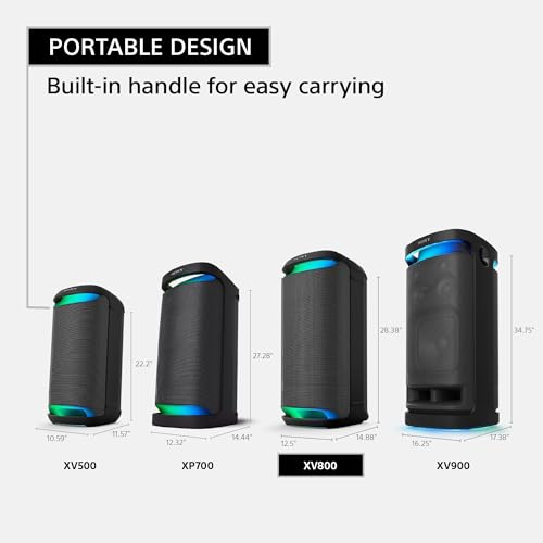 Sony SRS-XV800 Wireless Portable Karaoke Party Speaker