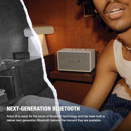 Marshall Acton III Kitchen Bluetooth Speaker, Cream