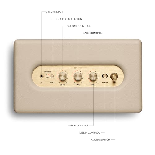 Marshall Acton III Kitchen Bluetooth Speaker, Cream
