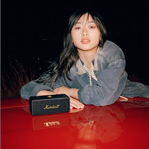 Marshall Emberton II Bluetooth Speaker, Black & Brass