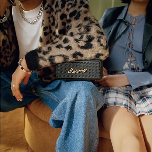 Marshall Emberton II Bluetooth Speaker, Black & Brass