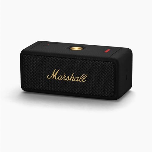 Marshall Emberton II Bluetooth Speaker, Black & Brass