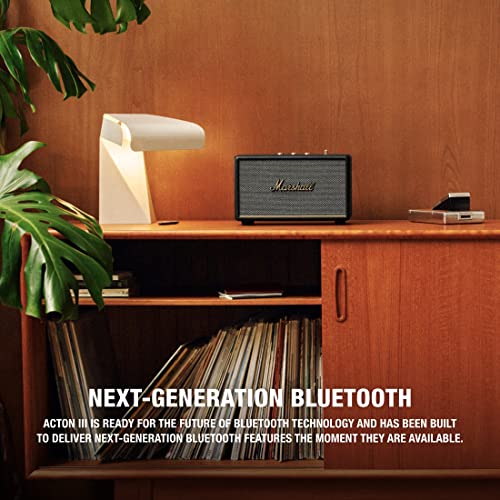 Marshall Acton III Bluetooth Speaker for Home, Black