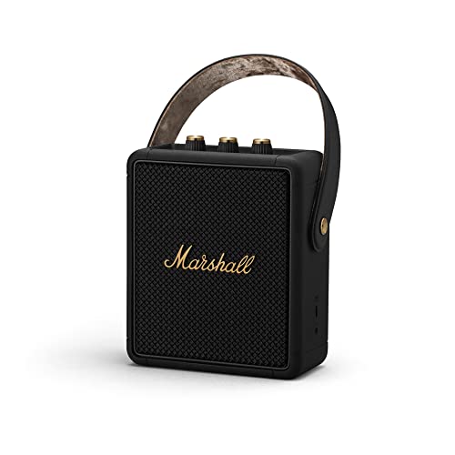 Marshall Stockwell II Bluetooth Speaker, Black/Brass Blend
