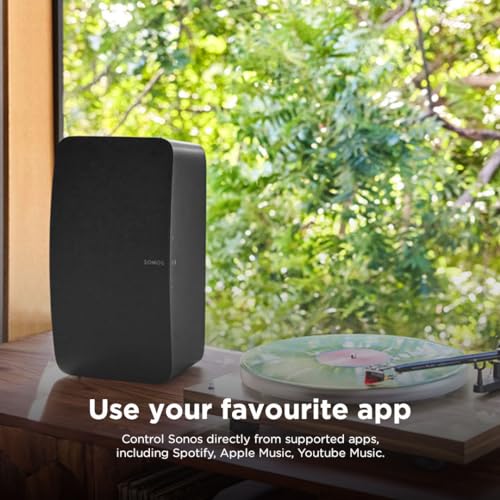 Black Sonos Five Wireless Hifi Speaker