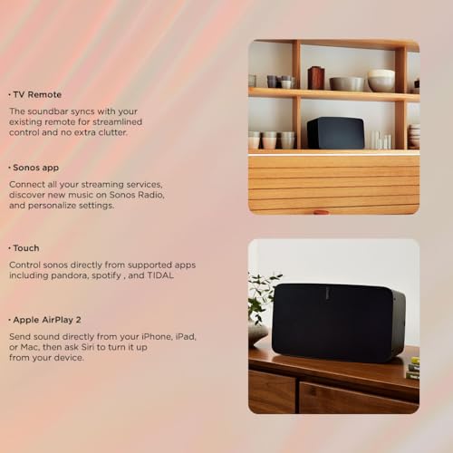 Black Sonos Five Wireless Hifi Speaker