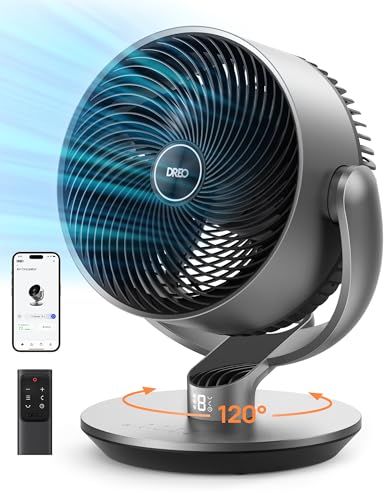 16" Quiet Smart Fan for Bedroom with Remote Control