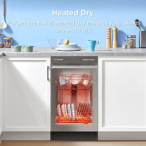 Midea Built-in Dishwasher: 8 Place Settings, 6 Programs