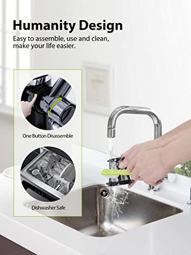 AEITTO 150W Masticating Juicer with Wide Chute