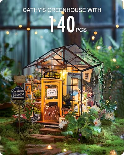 Rolife DIY Miniature Greenhouse House Kit for Adults