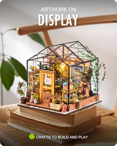 Rolife DIY Miniature Greenhouse House Kit for Adults