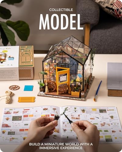 Rolife DIY Miniature Greenhouse House Kit for Adults