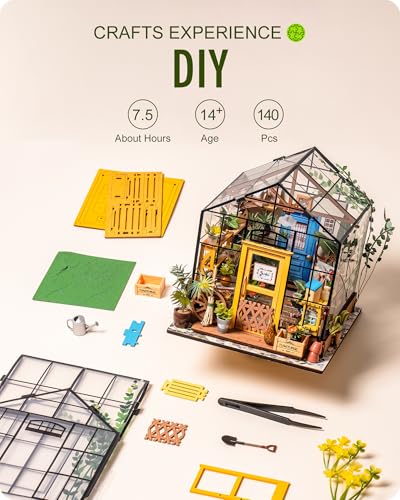 Rolife DIY Miniature Greenhouse House Kit for Adults