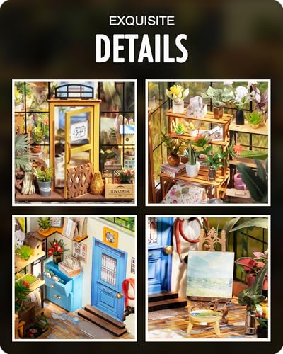 Rolife DIY Miniature Greenhouse House Kit for Adults
