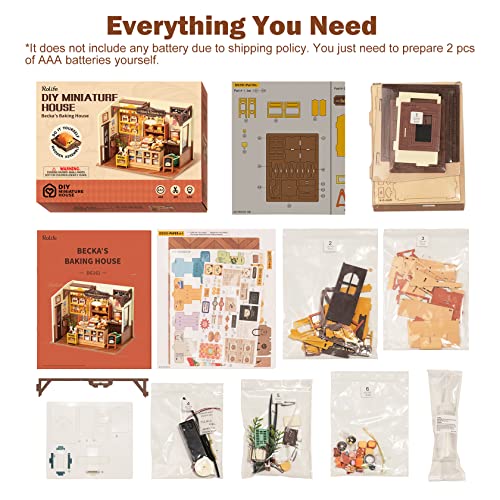 Becka's Bakery DIY Miniature Dollhouse Kit