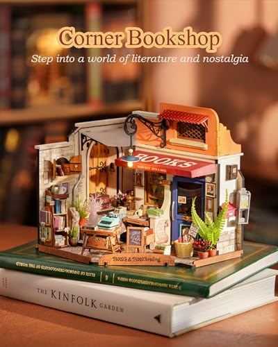 Miniature Bookstore DIY Kit with LED Lights