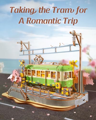 Rolife Sakura Journey Tram 3D Wooden Puzzle