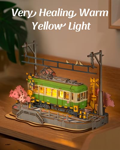Rolife Sakura Journey Tram 3D Wooden Puzzle