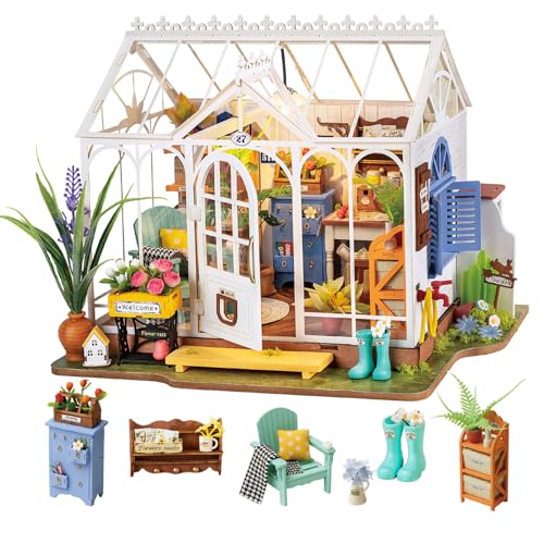 Rolife Miniature Greenhouse Diorama Kit with LED