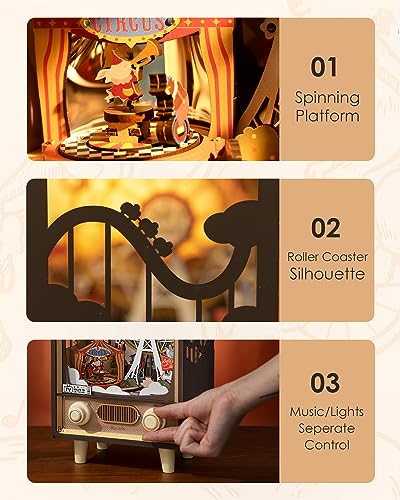 Rolife DIY 3D Ferris Wheel Music Box Kit