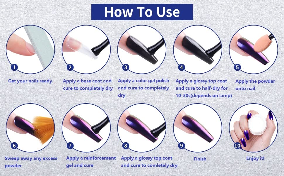 Artdone 16 Jars Metallic Nail Glitter Kit