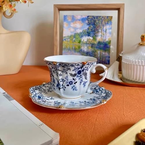 TATSUMI Vintage Bone China Tea Cup Set