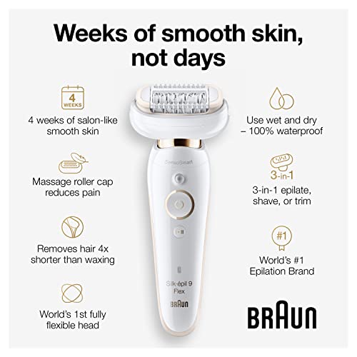 Braun Silk-épil 9 Epilator and Hair Removal Kit