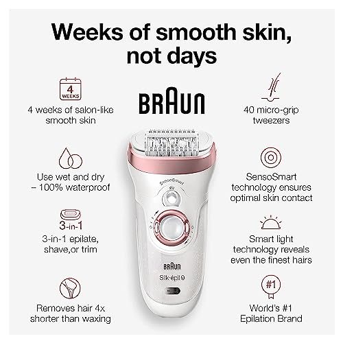 Braun Silk-épil 9: Women's Facial Hair Removal Kit