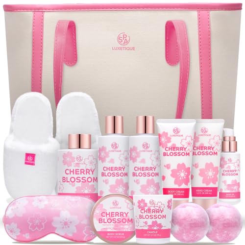 Luxetique Cherry Blossom Spa Gift Set for Her