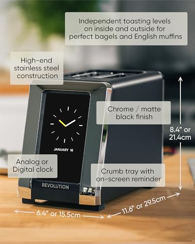 Revolution R180B Smart Touchscreen 2-Slice Toaster