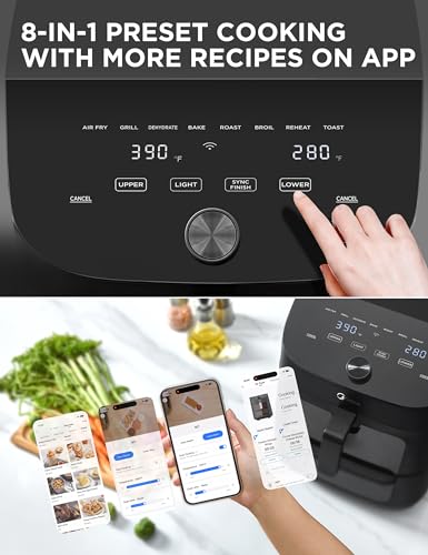 Midea 11 Quart Dual Basket Air Fryer Oven