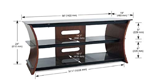 Caramel Brown 56" TV Stand for 60" TVs