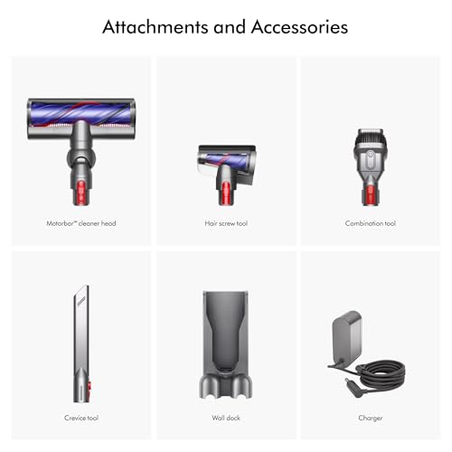 Dyson V11 Cordless Stick Vacuum, Large, Nickel/Blue