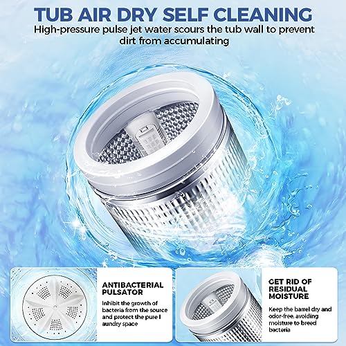 Compact 17.8L Portable Washing Machine with Pump